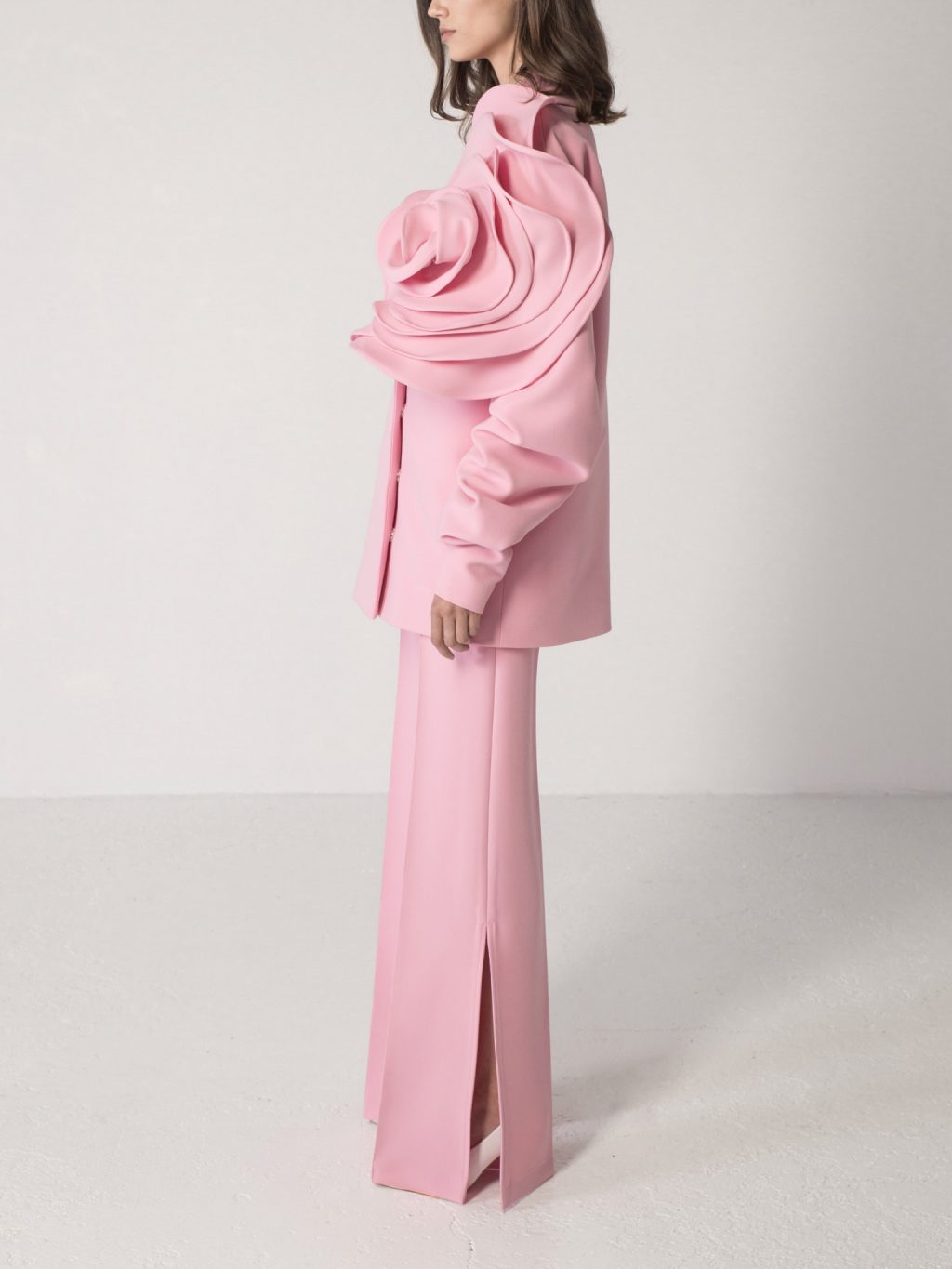 Flared Trousers with Slits