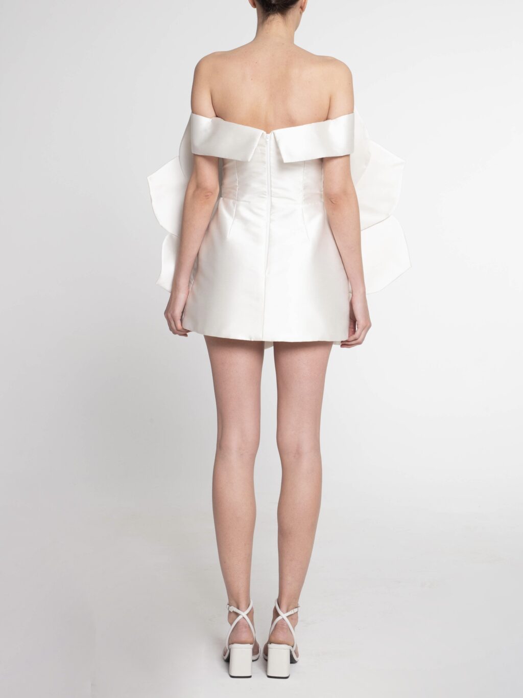 Mini Dress With a Front Oversized Flower