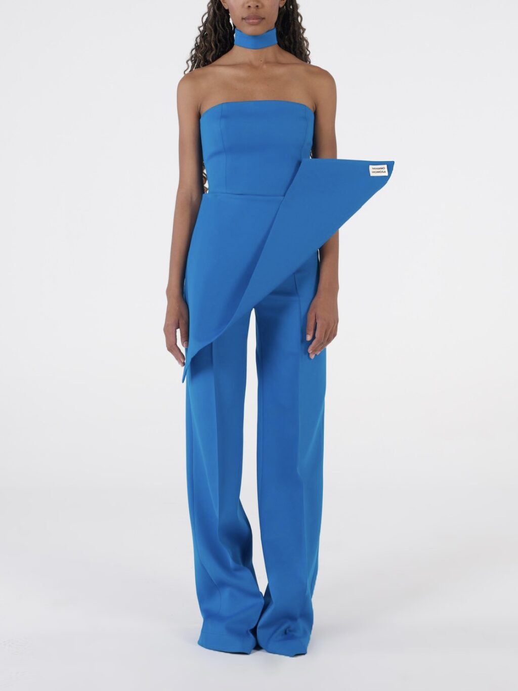 Trousers With Triangle Detail in Blue