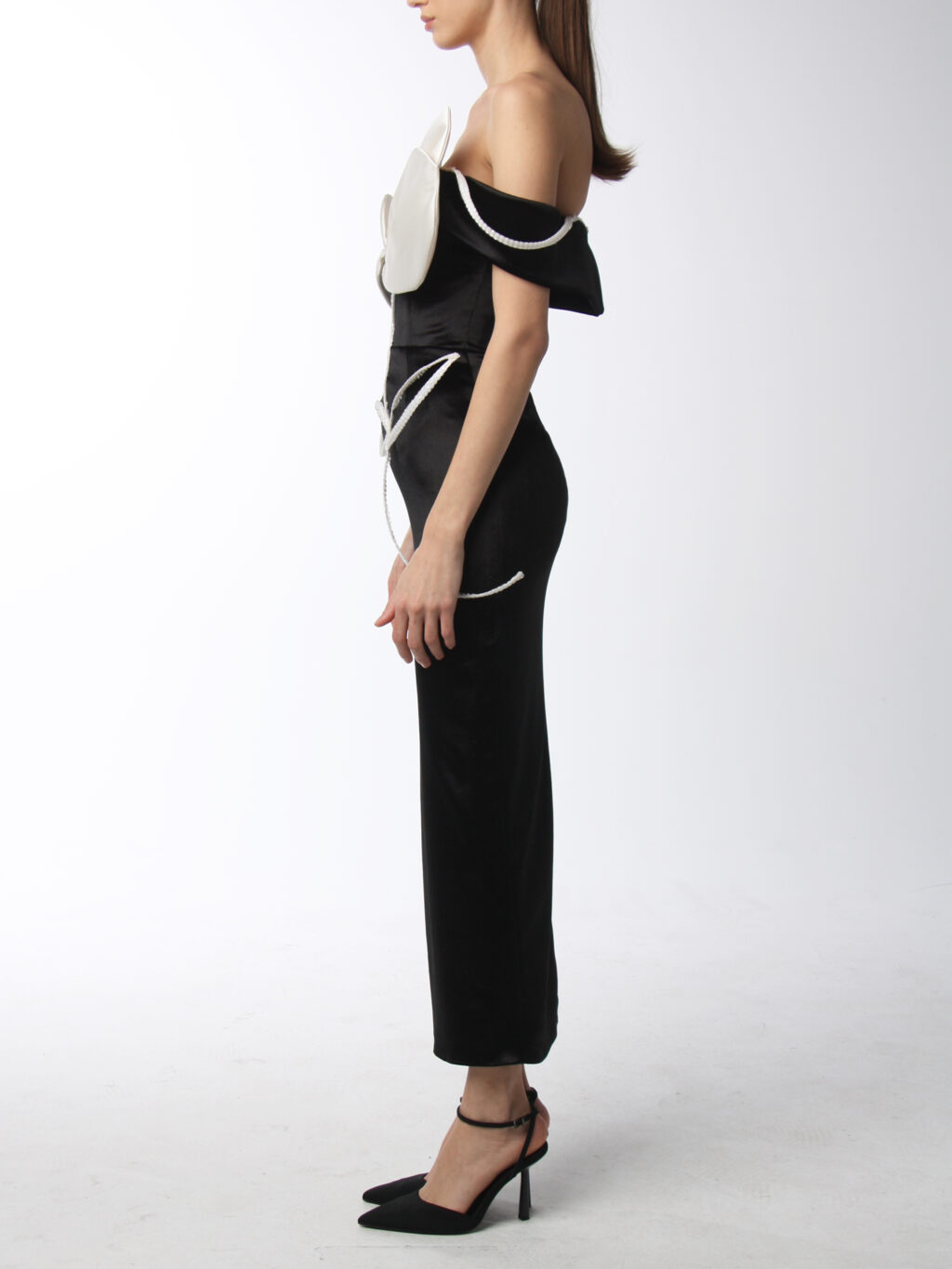 Midi Dress With Flower Details