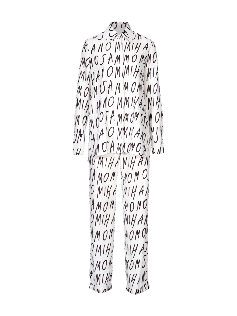 print woman's shirt in white