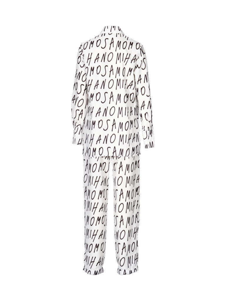 print woman's shirt in white