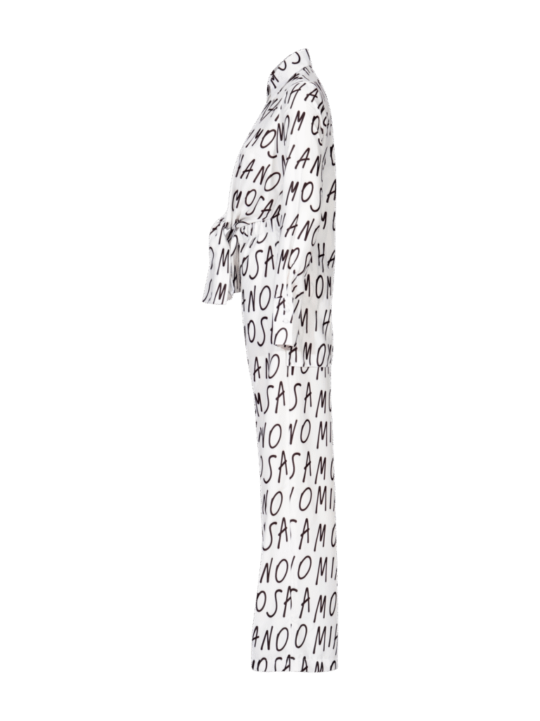 print woman's shirt in white