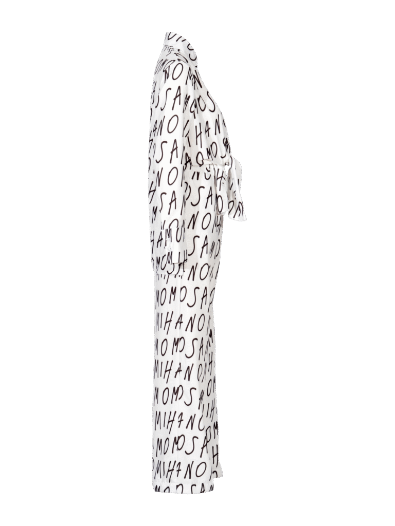 print woman's shirt in white