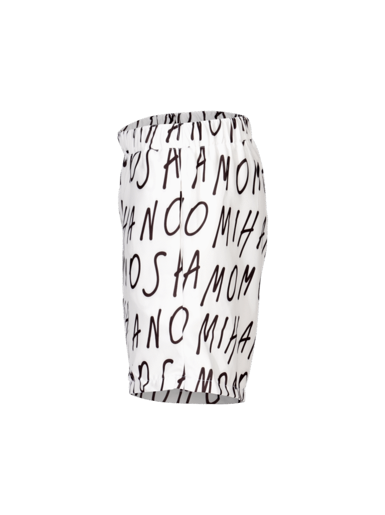 print man's shirt in white