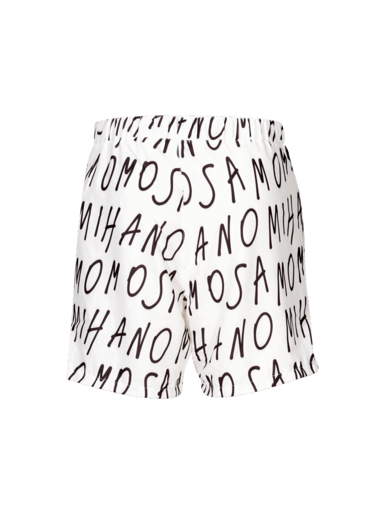 print man's shirt in white