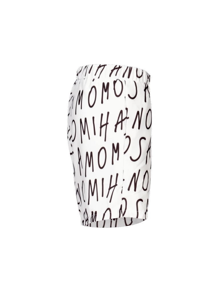 print man's shirt in white