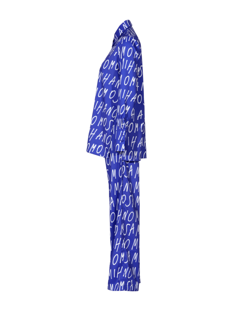 print woman's shirt in blue