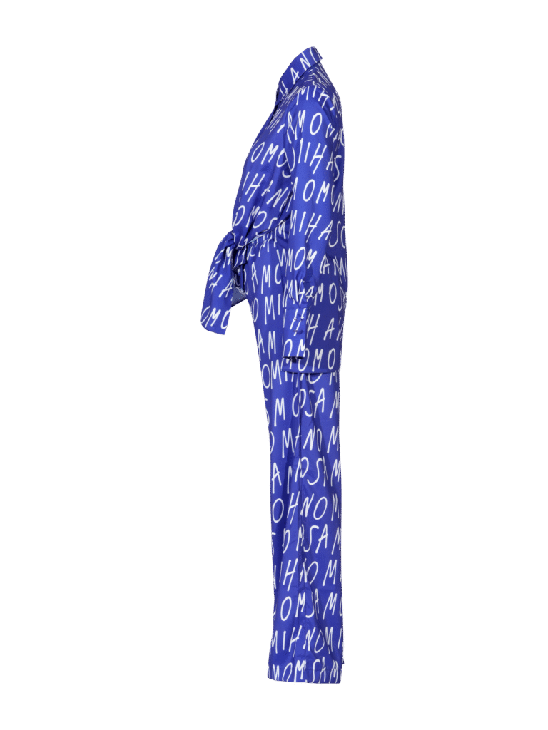 print woman's shirt in blue