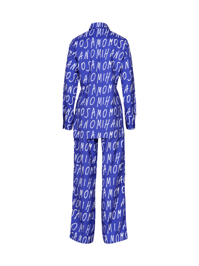 print woman's shirt in blue