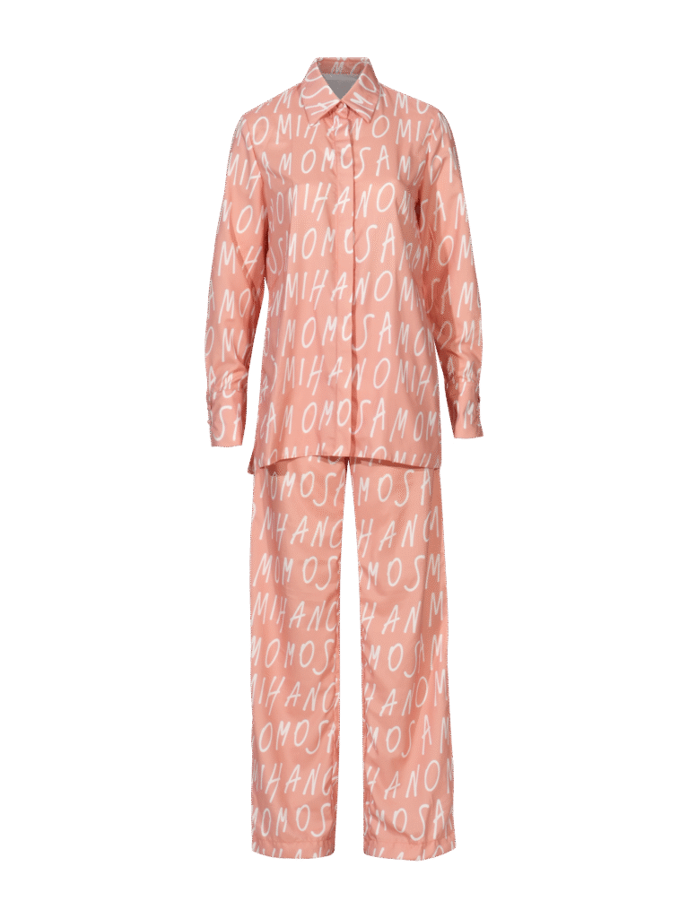 print woman's shirt in peach
