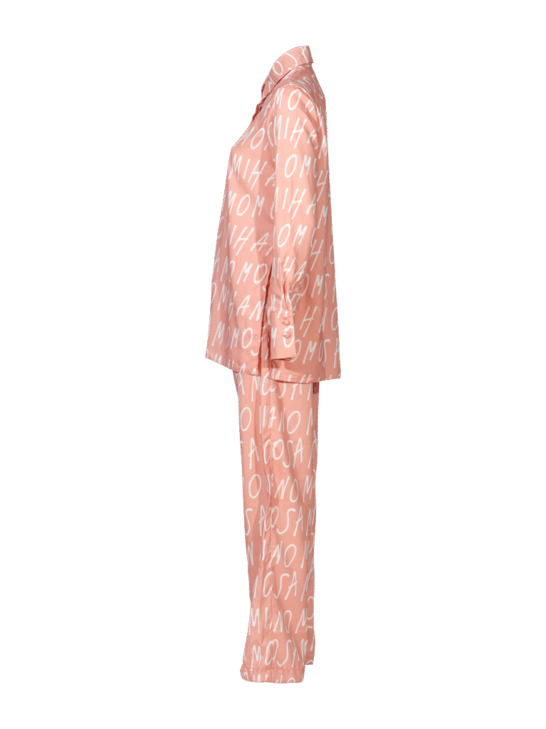 print woman's shirt in peach