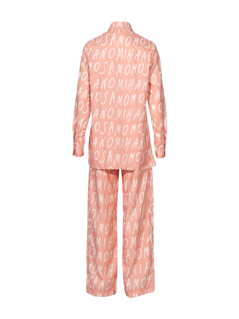 print woman's shirt in peach