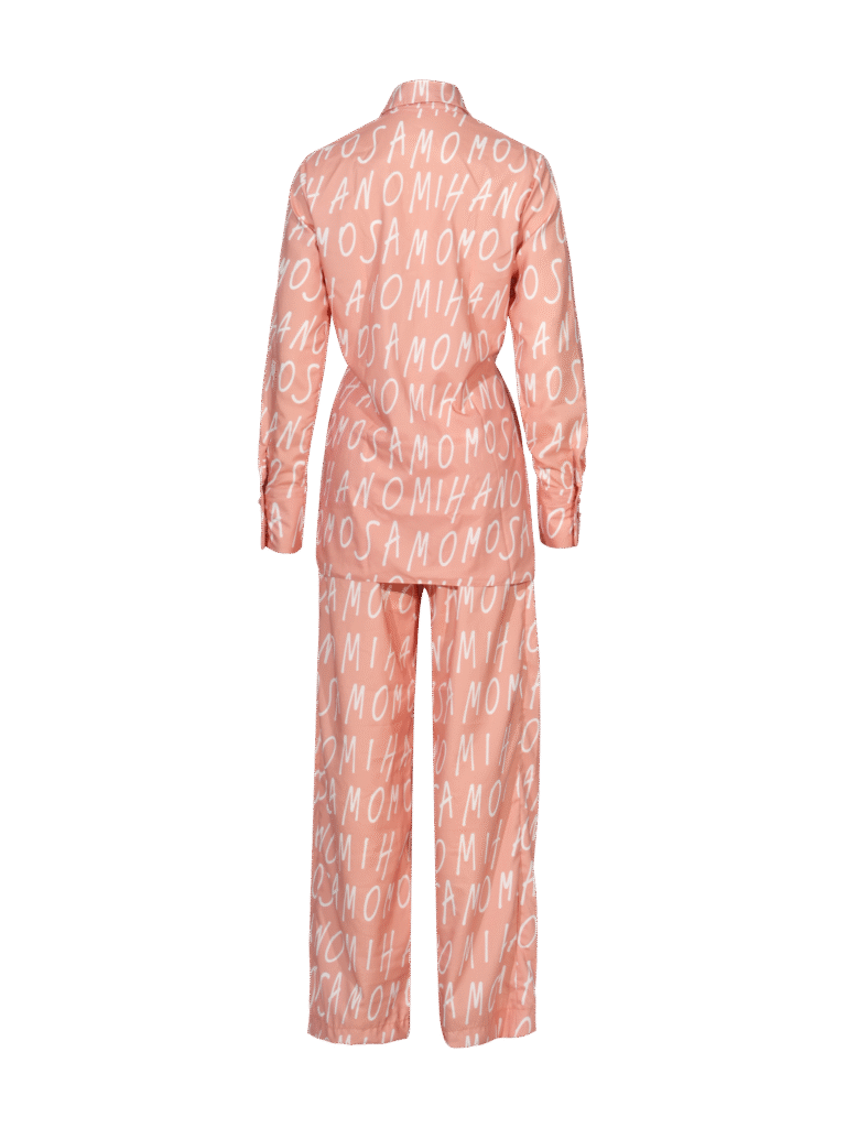 print woman's shirt in peach
