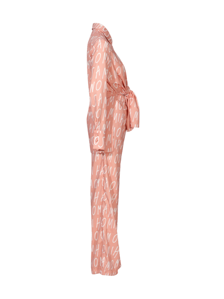 print woman's shirt in peach